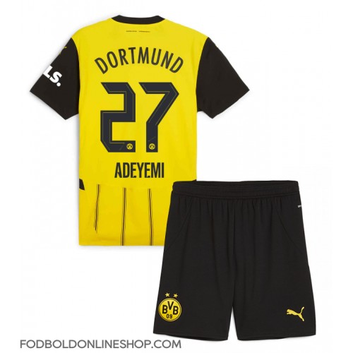 Borussia Dortmund Karim Adeyemi #27 Hjemme Trøje Børn 2024-25 Kortærmet (+ Korte bukser)